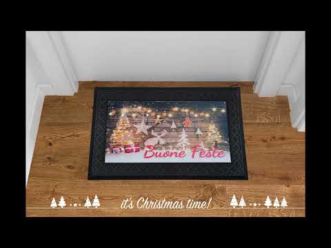 VESTIAMO CASA GRAN NATALE - Tappeto Natalizio Luminoso e Musicale 45x75 cm